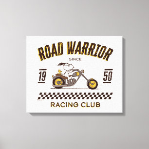 Peanuts   Snoopy & Woodstock Road Warriors Canvas Afdruk