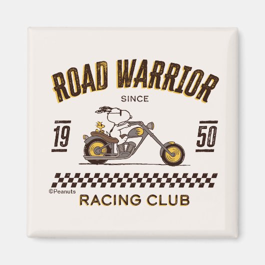 Peanuts | Snoopy & Woodstock Road Warriors Magneet (Voorkant)