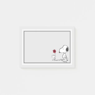 Peanuts Snoopy & Woodstock Rood & Zwart Post-it® Notes
