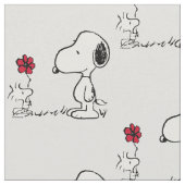 Peanuts | Snoopy & Woodstock Rood & Zwart Stof (Close Up)
