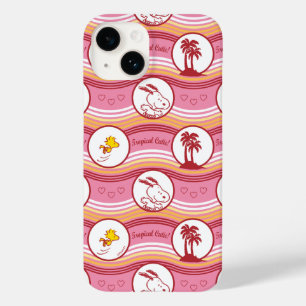 Peanuts   Snoopy & Woodstock Tropische Cutie Case-Mate iPhone 14 Hoesje