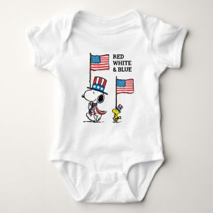 Peanuts   Snoopy & Woodstock Uncle Sams Romper