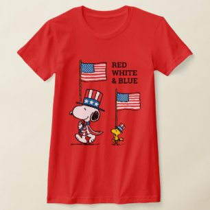 Peanuts   Snoopy & Woodstock Uncle Sams T-shirt