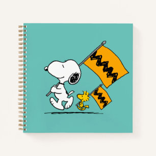 Peanuts   Snoopy & Woodstock Vlaggen Notitieboek