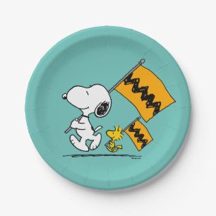 Peanuts Snoopy & Woodstock Vlaggen Papieren Bordje