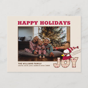 Peanuts   Snoopy & Woodstock Vrolijke slee-rit Feestdagenkaart