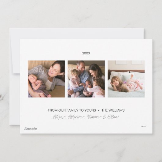 Peanuts | Snoopy & Woodstock Vrolijke sleerit Feestdagenkaart (Achterkant)