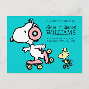 Peanuts   Snoopy & Woodstock   We zijn verhuisd Briefkaart