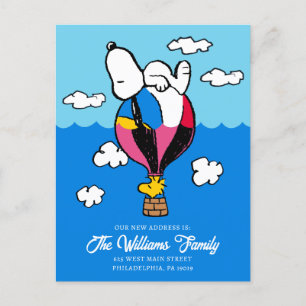 Peanuts   Snoopy & Woodstock   We zijn verhuisd Briefkaart