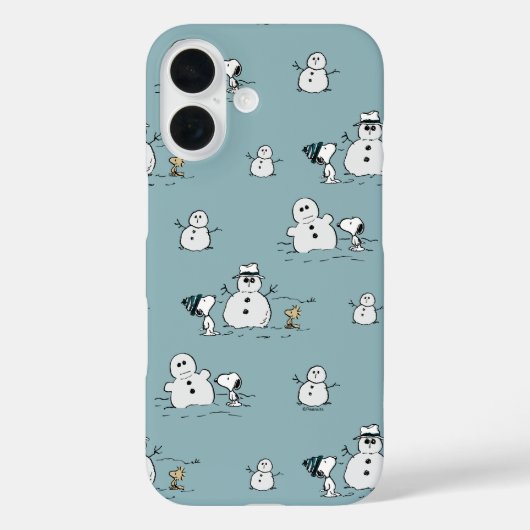 Peanuts | Snoopy & Woodstock Winter Break Patroon Case-Mate iPhone Case (Achterkant)