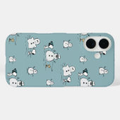 Peanuts | Snoopy & Woodstock Winter Break Patroon Case-Mate iPhone Case (Achterkant (horizontaal))