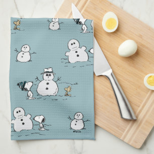 Peanuts Snoopy & Woodstock Winter Break Patroon Theedoek