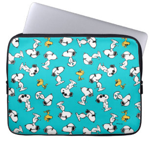 Peanuts Snoopy & Woodstock Zonnebril Patroon Laptop Sleeve