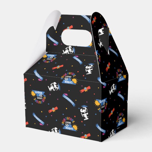 Peanuts Snoopy Your Future Looks Bright Graduation Bedankdoosjes (Voorkant Zijde)