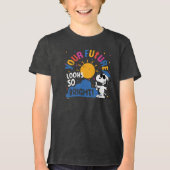 Peanuts Snoopy Your Future Looks So Bright Tri-Blend Shirt (Voorkant)