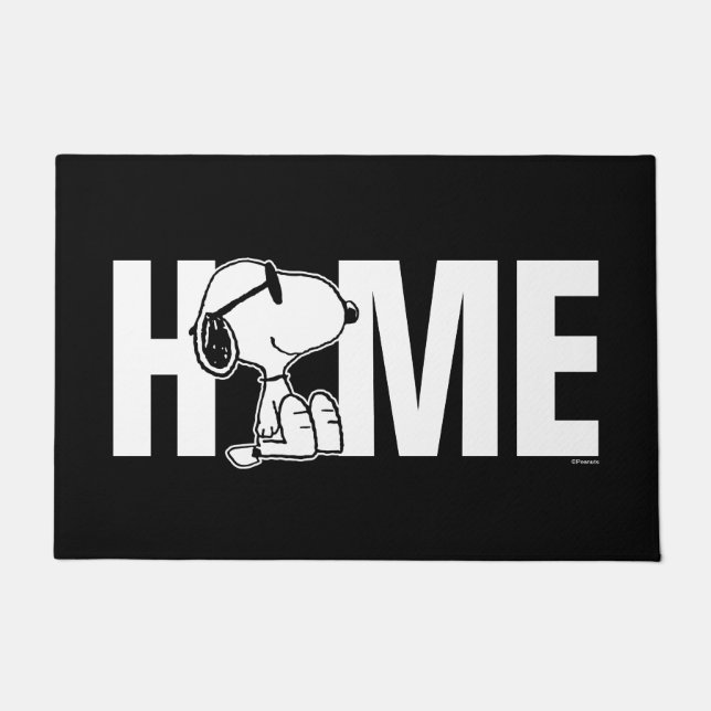 Peanuts | Snoopy Zonnebril Glimlach Deurmat (Voorkant)