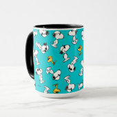 Peanuts | Snoopy & Zonnebrilpatroon Mok (Voorkant links)