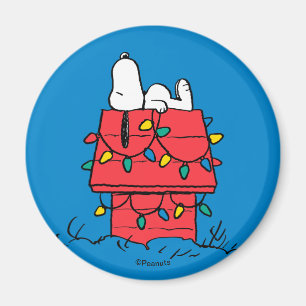 Peanuts Snoopy's Dog House met verlichting Magneet