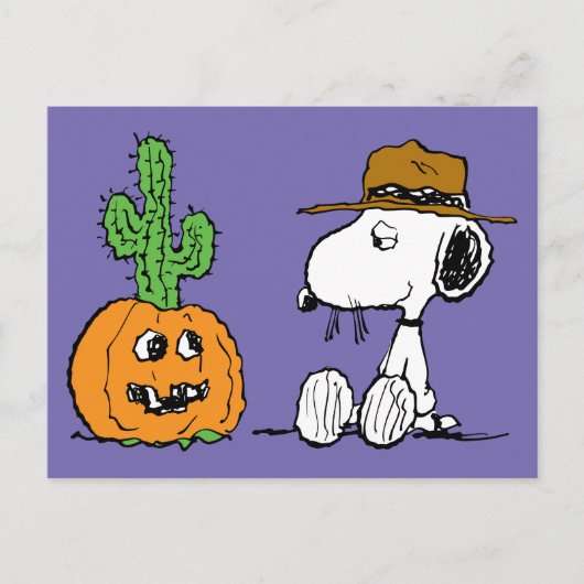 Peanuts | Spike's Desert Halloween Briefkaart (Voorkant)