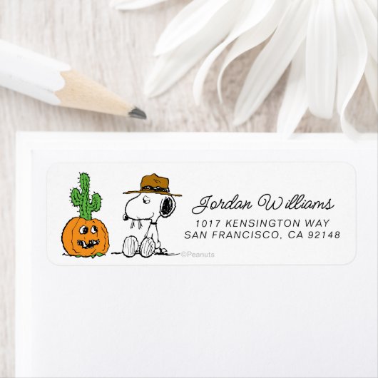 Peanuts | Spike's Desert Halloween Etiket (Insitu)