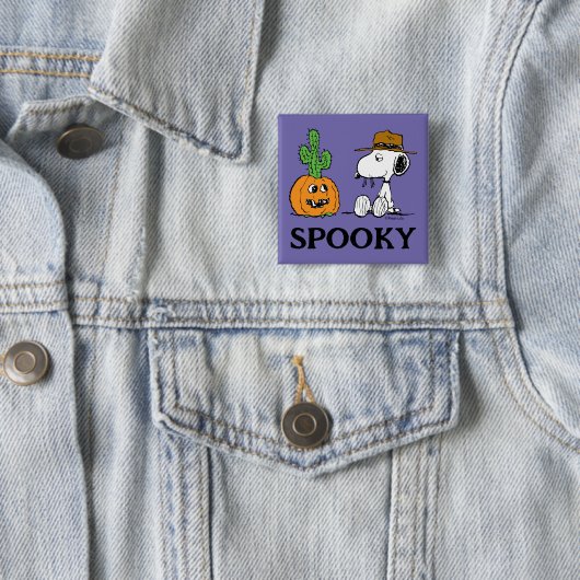 Peanuts | Spike's Desert Halloween Vierkante Button 5,1 Cm (In situ)