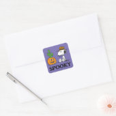 Peanuts | Spike's Desert Halloween Vierkante Sticker (Envelop)