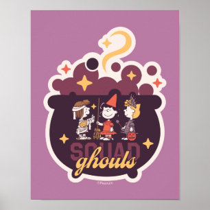 Peanuts Squad Ghouls Ketel Halloween Poster
