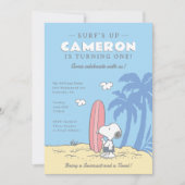 Peanuts | Surf's Up Snoopy Zomerverjaardag Kaart (Voorkant)