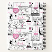 Peanuts | Valentijn Hart Liefde Patroon Notitieboek (Achterkant)