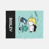 Peanuts | VALENTIJNSDAG | Lucy & Schröder Fleece Deken (Voorkant (Horizontaal))