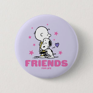 Peanuts Valentine's Day Friends For Life Ronde Button 5,7 Cm