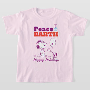 Peanuts   Vrede op Aarde Snoopy & Woodstock T-shirt