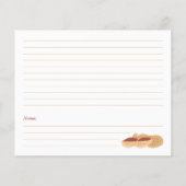 Peanuts Vrijgezellenfeest Recept Kaart (Achterkant)