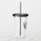 Peanuts We Did It Graduation Funny Quote Snoopy Acryl Drinkbeker (Rechts)