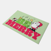 Peanuts | Wees vrolijk met Kerstmis Deurmat (Schuin)