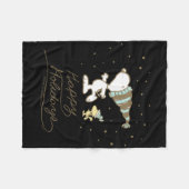 Peanuts Winter Skating  Fleece Deken (Voorkant (Horizontaal))