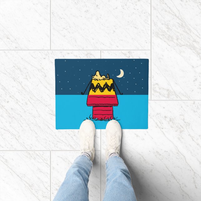 Peanuts | Woodstock Camping Half & Half Deurmat (Binnen)