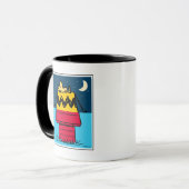 Peanuts | Woodstock Camping Half & Half Mok (Voorkant links)