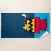 Peanuts | Woodstock Camping Half & Half Strandlaken (Voorkant)