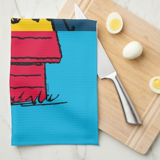 Peanuts | Woodstock Camping Half & Half Theedoek (Quarter Fold)