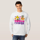 Peanuts | Woodstock Flower Power T-shirt (Voorkant volledig)