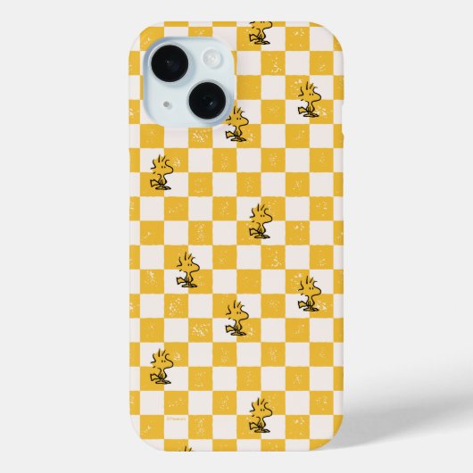 Peanuts | Woodstock Geruite vlag Case-Mate iPhone Case (Achterkant)