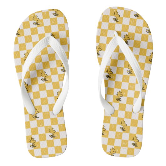 Peanuts | Woodstock Geruite vlag Teenslippers (Voetbed)