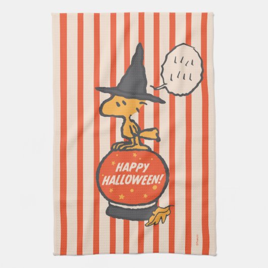 Peanuts |  Woodstock Heksenstrepen Theedoek (Verticaal)