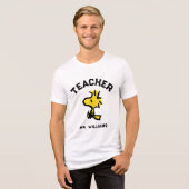 Peanuts | Woodstock Looking Ahead Teacher Tri-Blend Shirt (Voorkant volledig)