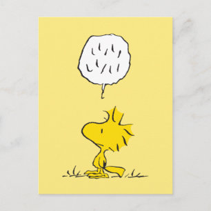 Peanuts   Woodstock-luidsprekers Briefkaart