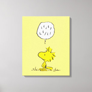 Peanuts   Woodstock-luidsprekers Canvas Afdruk