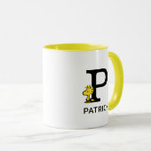 Peanuts | Woodstock Naam & Monogram P Mok (Voorkant rechts)