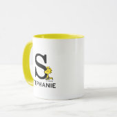 Peanuts | Woodstock Naam & Monogram S Mok (Voorkant links)