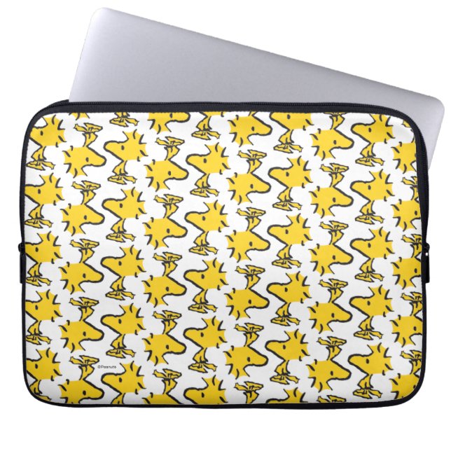 Peanuts | Woodstock Patroon Laptop Sleeve (Voorkant)